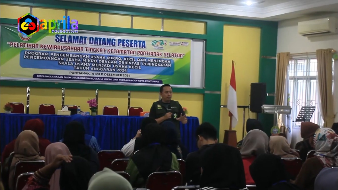 DKUMP Kota Pontianak Gelar Pelatihan Kewirausahaan untuk 100 Pelaku Usaha di Pontianak Selatan