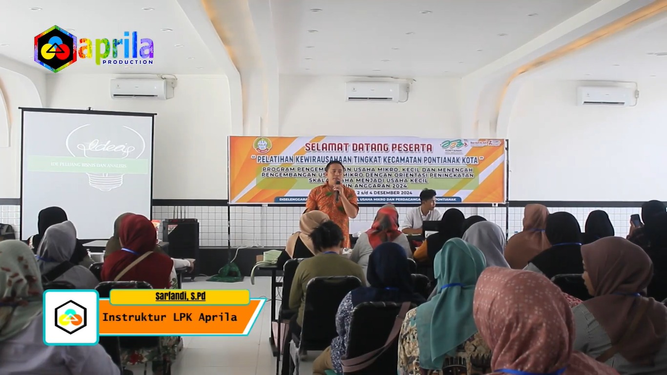 Dinas Koperasi, Usaha Mikro dan Perdagangan Kota Pontianak Gelar Pelatihan Kewirausahaan untuk 100 Pelaku Usaha